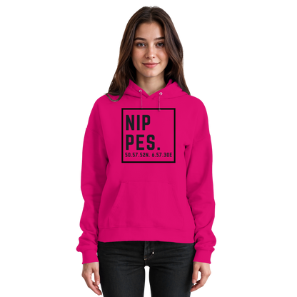 Nippes Koordinaten (großer Druck auf der Brust) - Basic Unisex Hoodie