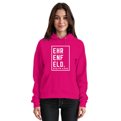 Ehrenfeld Koordinaten (großer Druck auf der Brust) - Basic Unisex Hoodie