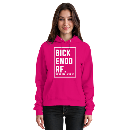 Bickendorf Koordinaten (großer Druck auf der Brust) - Basic Unisex Hoodie