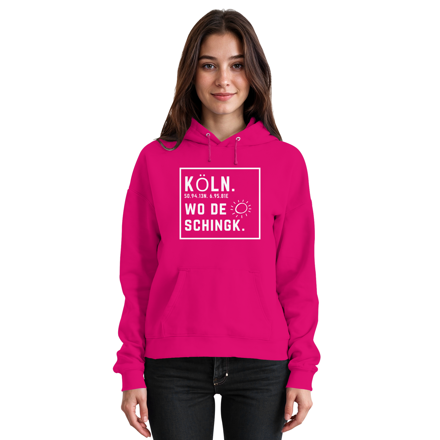 Wo de Sonn schingk - Köln Druck - Basic Unisex Hoodie