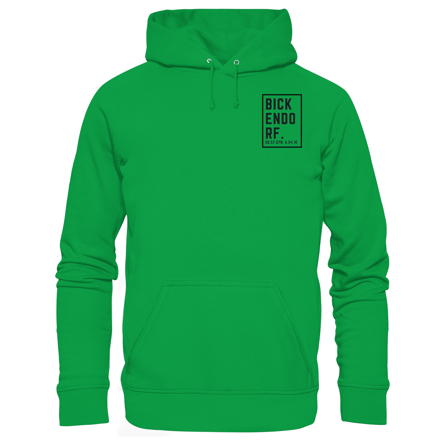 Bickendorf Koordinaten (kleiner Druck auf der Brust) - Basic Unisex Hoodie