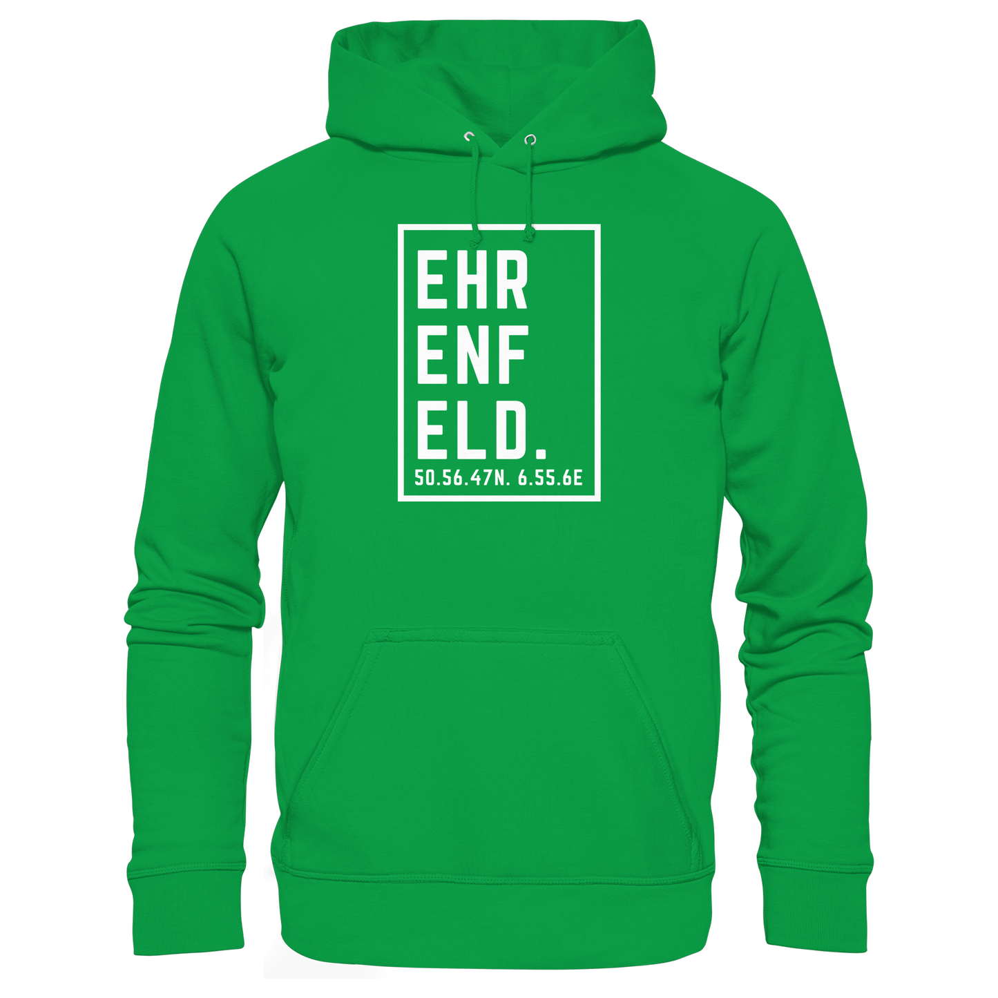 Ehrenfeld Koordinaten (großer Druck auf der Brust) - Basic Unisex Hoodie