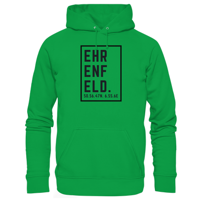 Ehrenfeld Koordinaten (großer Druck auf der Brust) - Basic Unisex Hoodie