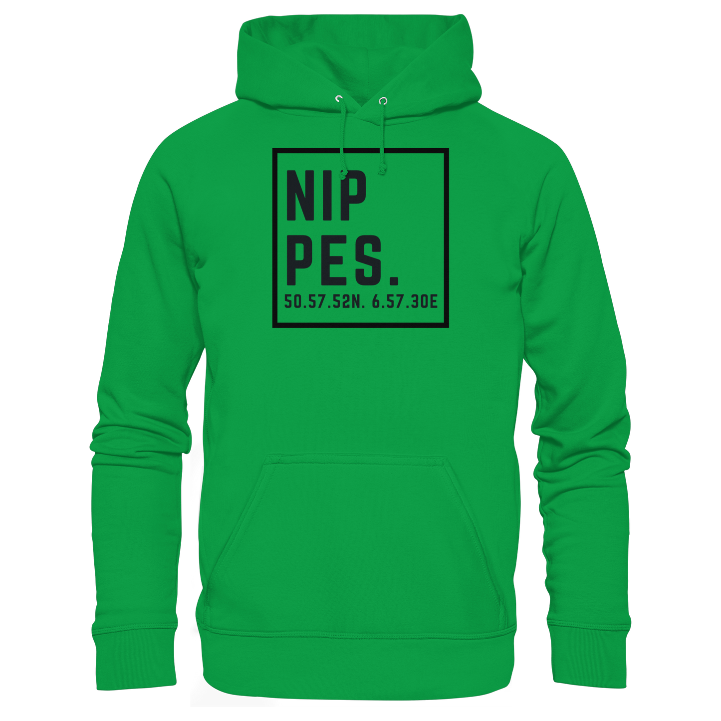 Nippes Koordinaten (großer Druck auf der Brust) - Basic Unisex Hoodie