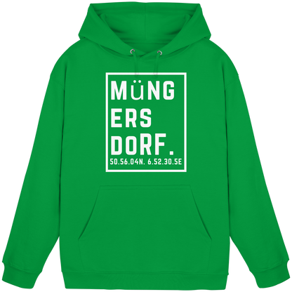 Müngersdorf Koordinaten (großer Druck auf der Brust) - Basic Unisex Hoodie