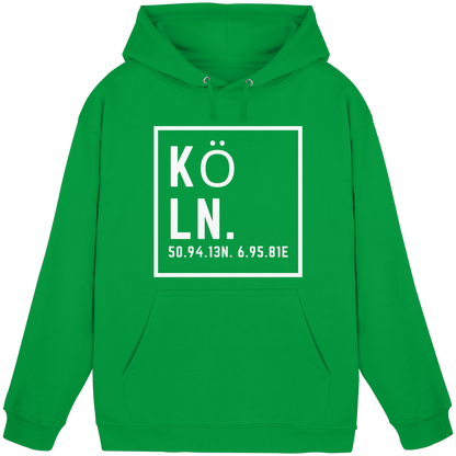 Köln Koordinaten (großer Druck auf der Brust) - Basic Unisex Hoodie