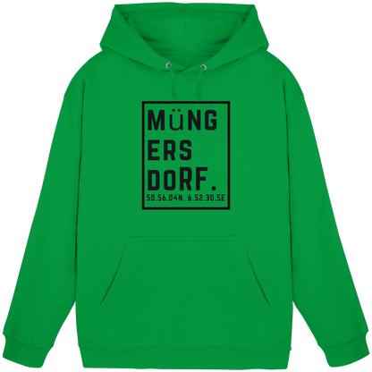 Müngersdorf Koordinaten (großer Druck auf der Brust) - Basic Unisex Hoodie