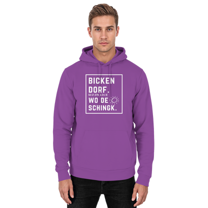 Wo de Sonn schingk - Bickendorf Druck - Basic Unisex Hoodie