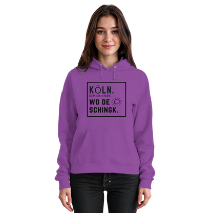 Wo de Sonn schingk - Köln Druck   - Basic Unisex Hoodie