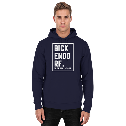 Bickendorf Koordinaten (großer Druck auf der Brust) - Basic Unisex Hoodie
