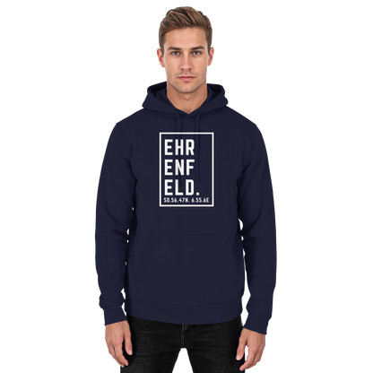 Ehrenfeld Koordinaten (großer Druck auf der Brust) - Basic Unisex Hoodie