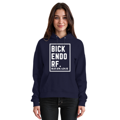 Bickendorf Koordinaten (großer Druck auf der Brust) - Basic Unisex Hoodie