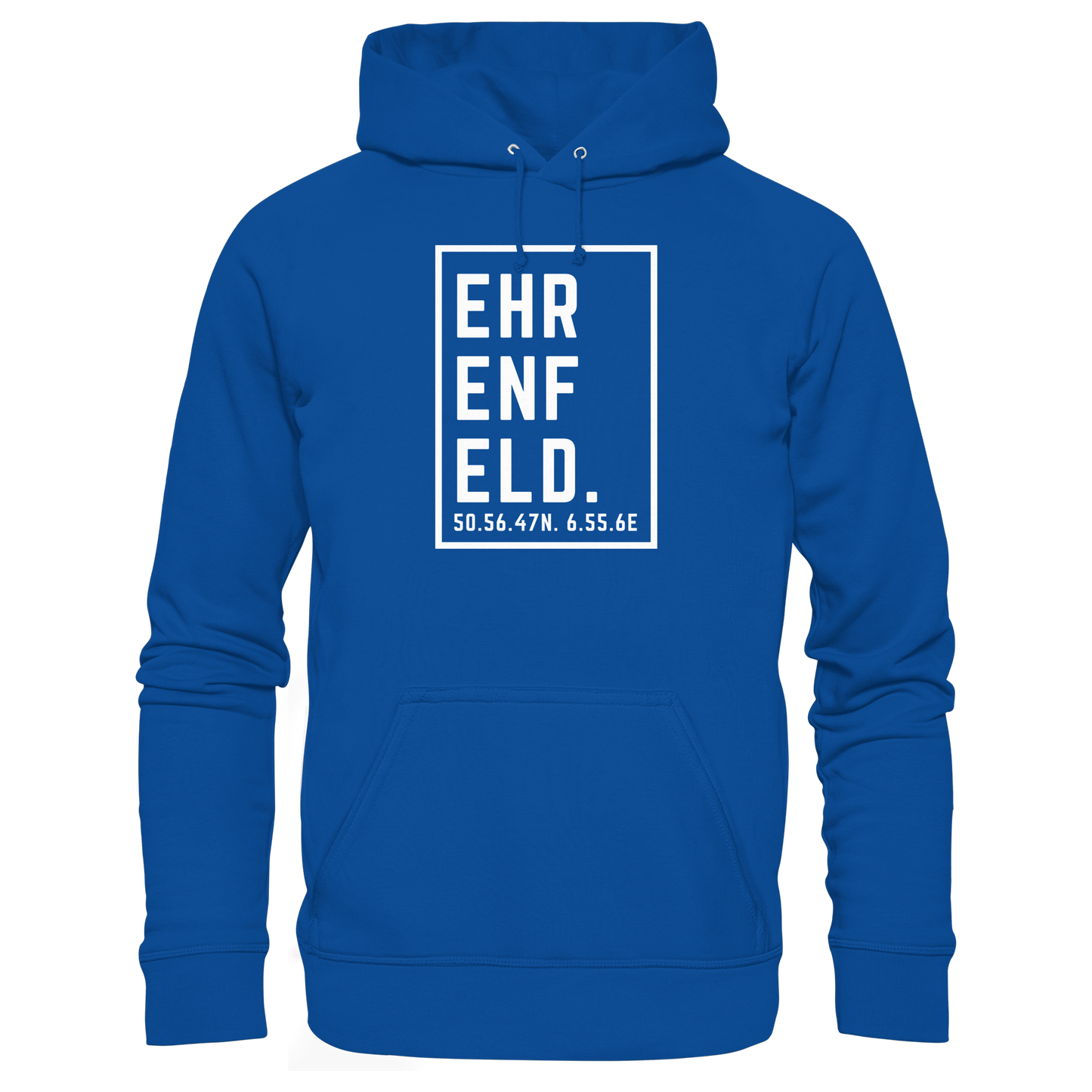 Ehrenfeld Koordinaten (großer Druck auf der Brust) - Basic Unisex Hoodie