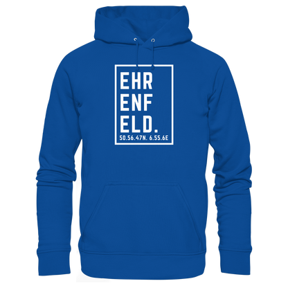 Ehrenfeld Koordinaten (großer Druck auf der Brust) - Basic Unisex Hoodie