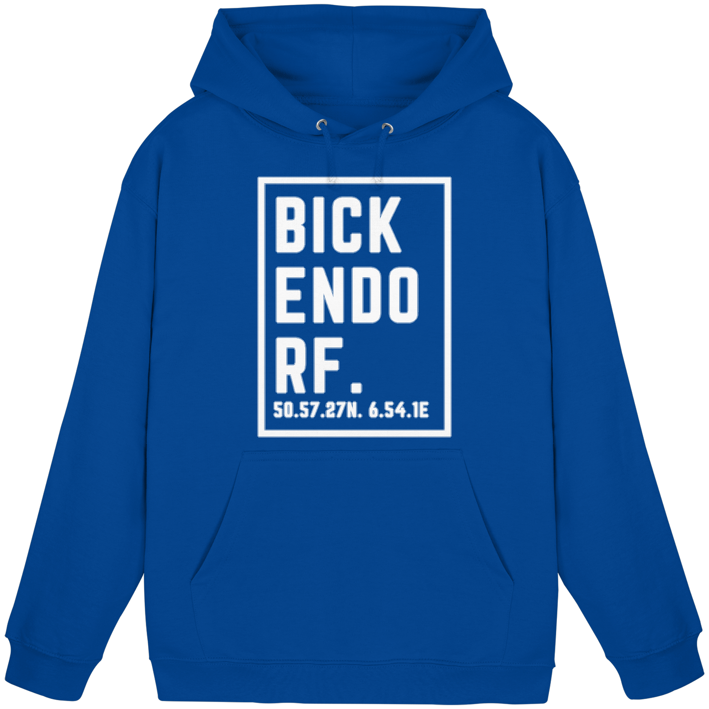 Bickendorf Koordinaten (großer Druck auf der Brust) - Basic Unisex Hoodie