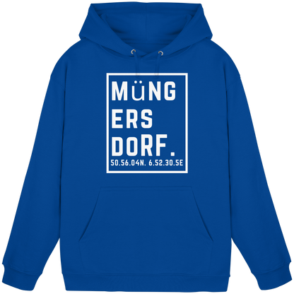 Müngersdorf Koordinaten (großer Druck auf der Brust) - Basic Unisex Hoodie