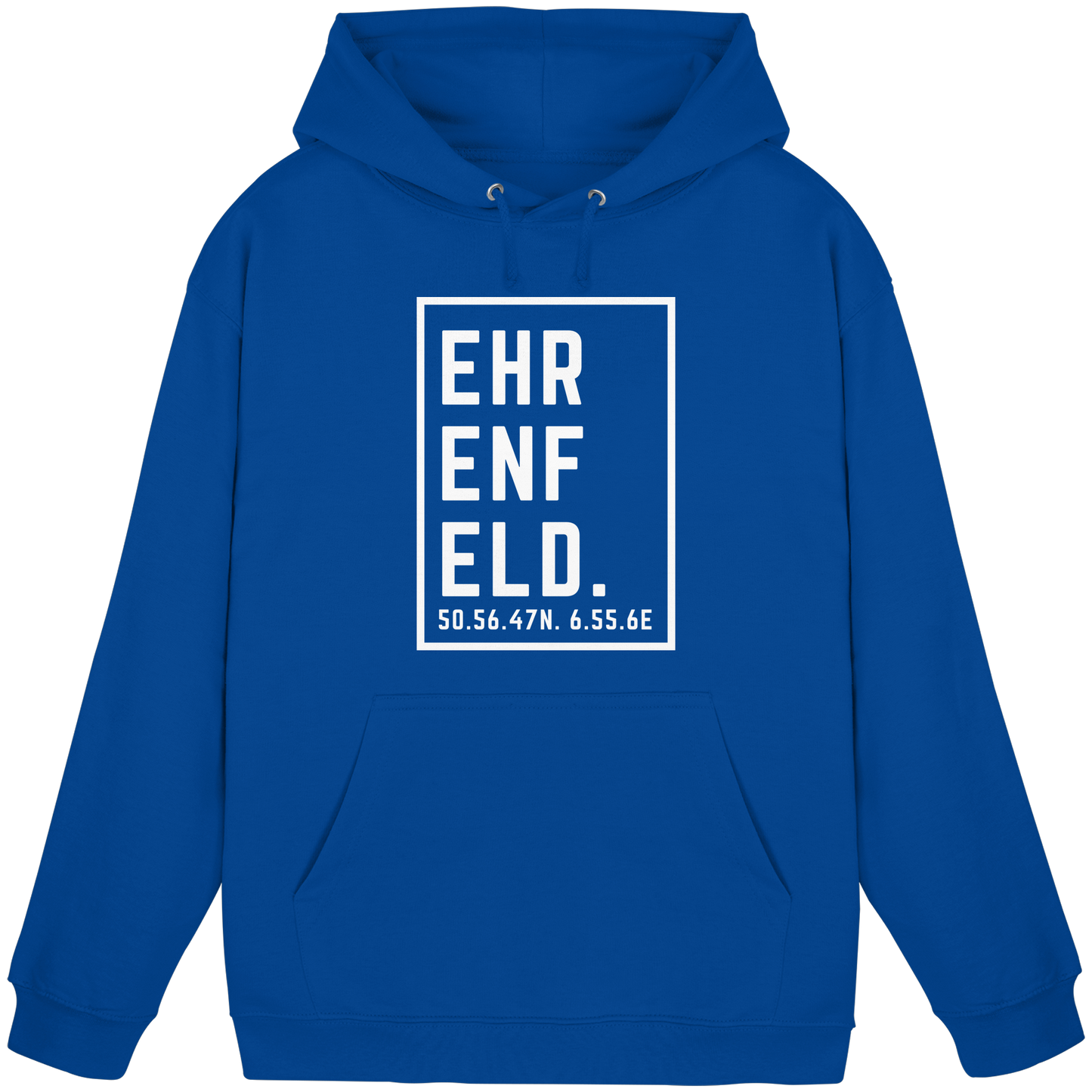 Ehrenfeld Koordinaten (großer Druck auf der Brust) - Basic Unisex Hoodie