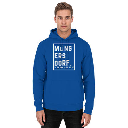 Müngersdorf Koordinaten (großer Druck auf der Brust) - Basic Unisex Hoodie