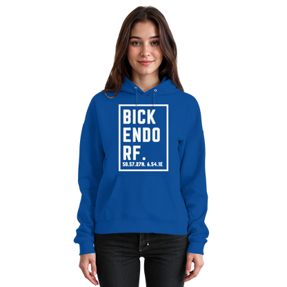 Bickendorf Koordinaten (großer Druck auf der Brust) - Basic Unisex Hoodie