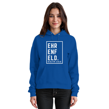Ehrenfeld Koordinaten (großer Druck auf der Brust) - Basic Unisex Hoodie