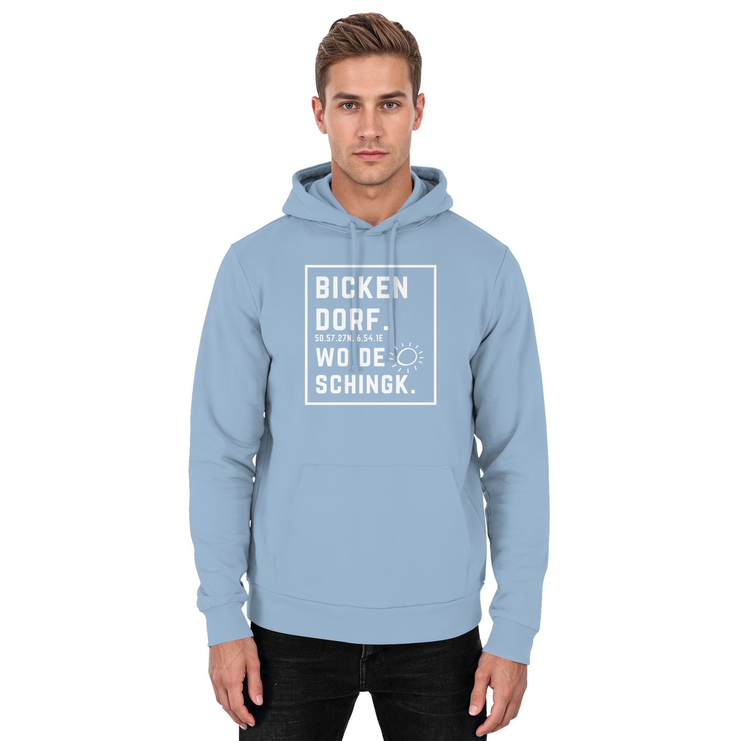 Wo de Sonn schingk - Bickendorf Druck - Basic Unisex Hoodie