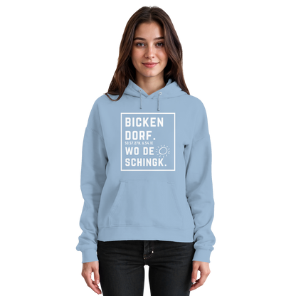 Wo de Sonn schingk - Bickendorf Druck - Basic Unisex Hoodie