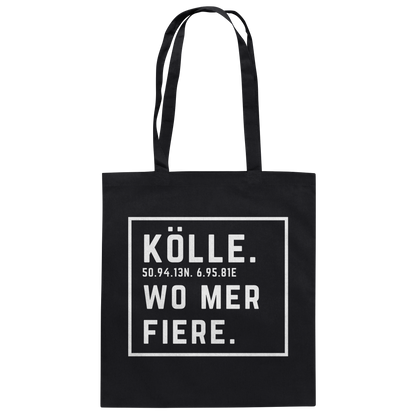 Kölle Fiere Druck  - Baumwolltasche