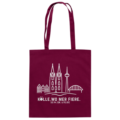 Skyline Fiere Druck - Baumwolltasche