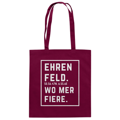 Ehrenfeld Fiere Druck - Baumwolltasche
