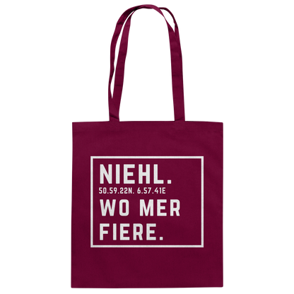 Niehl Fiere Druck - Baumwolltasche
