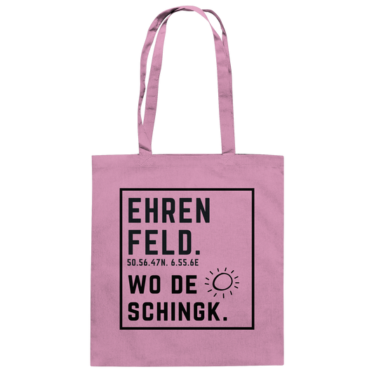Wo de Sonn schingk - Ehrenfeld Druck  - Baumwolltasche