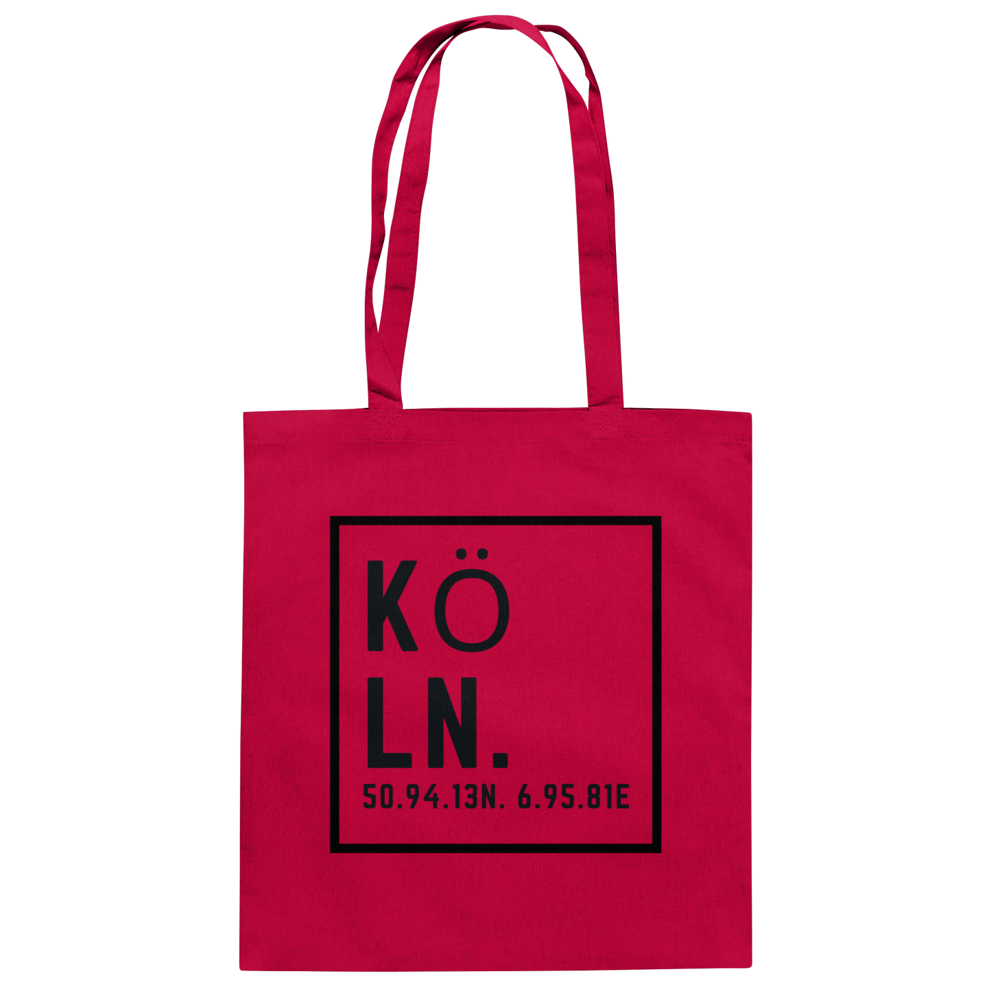 Köln Koordinaten (Druck) - Accessoires - Baumwolltasche
