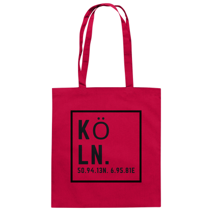 Köln Koordinaten (Druck) - Accessoires - Baumwolltasche