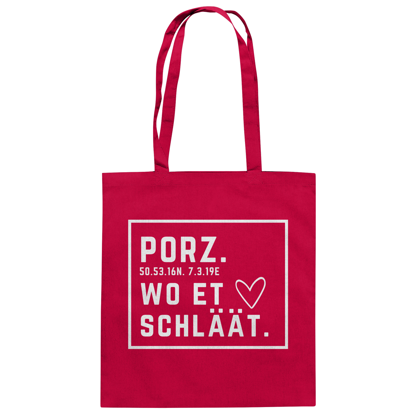 Porz Hätz Druck - Baumwolltasche