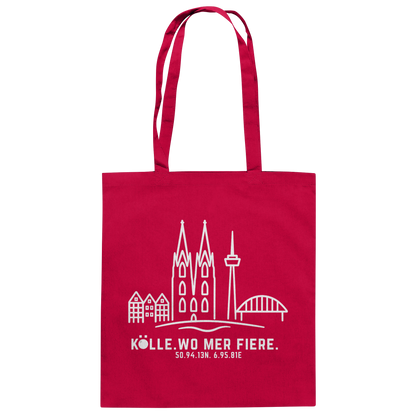 Skyline Fiere Druck - Baumwolltasche