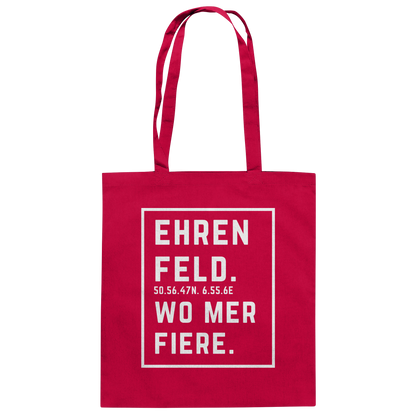 Ehrenfeld Fiere Druck - Baumwolltasche