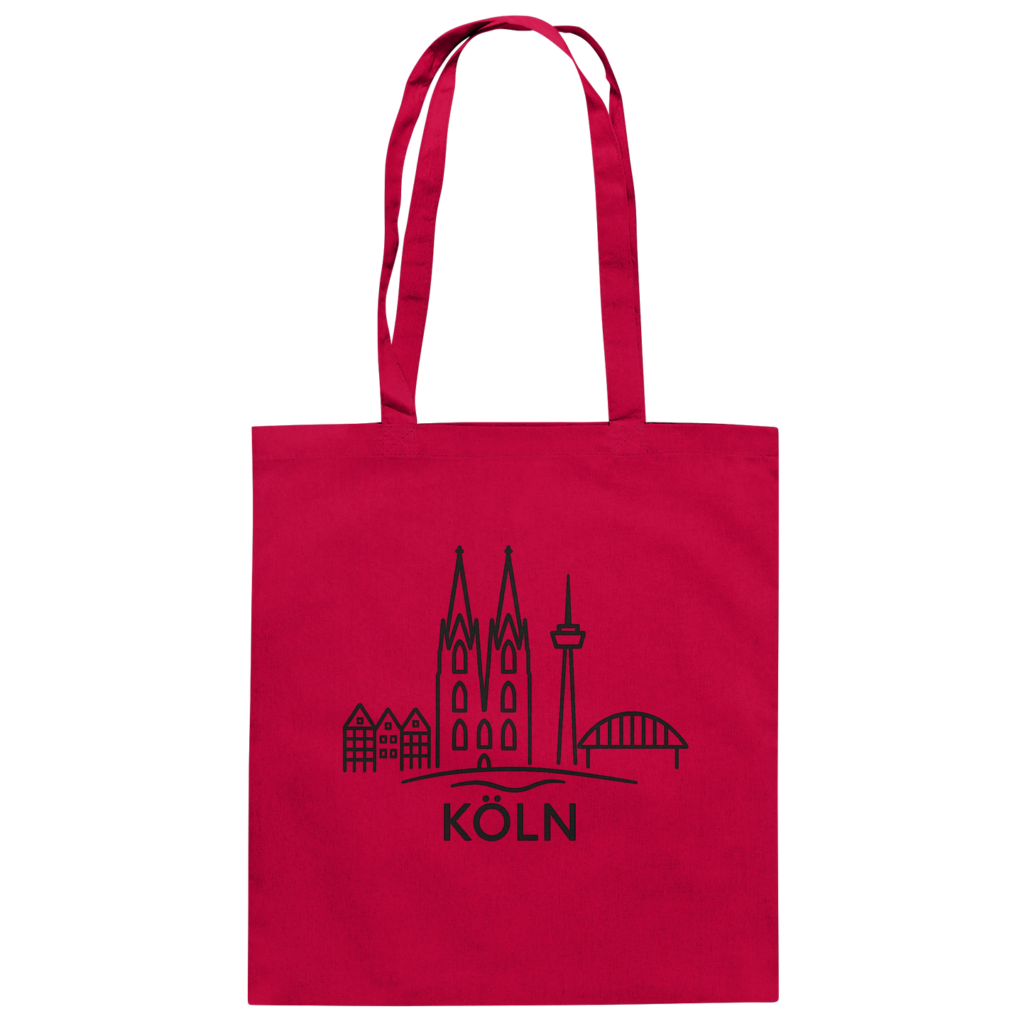 Köln Skyline (Druck) - Accessoires - Baumwolltasche