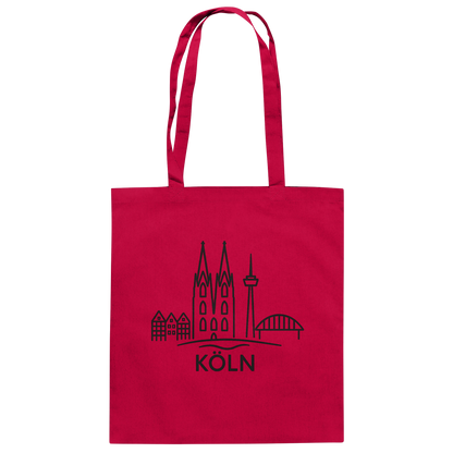 Köln Skyline (Druck) - Accessoires - Baumwolltasche