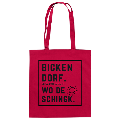 Wo de Sonn schingk - Bickendorf Druck - Accessoires - Baumwolltasche