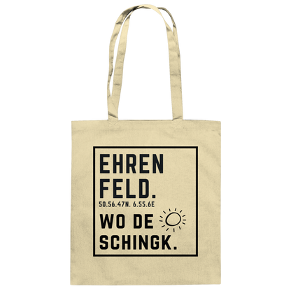 Wo de Sonn schingk - Ehrenfeld Druck  - Baumwolltasche