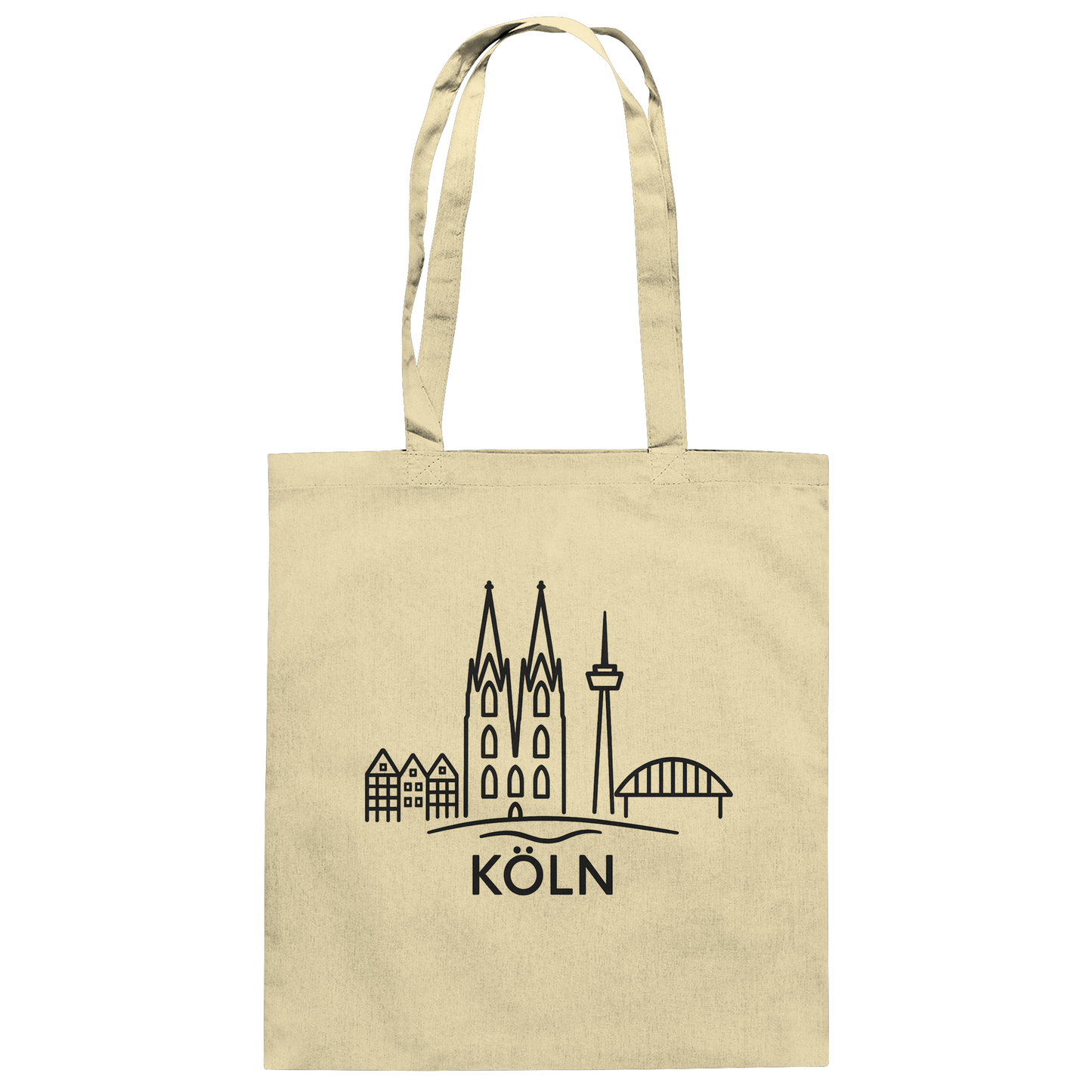 Köln Skyline (Druck) - Accessoires - Baumwolltasche