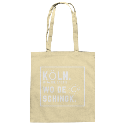 Wo de Sonn schingk - Köln Druck - Baumwolltasche