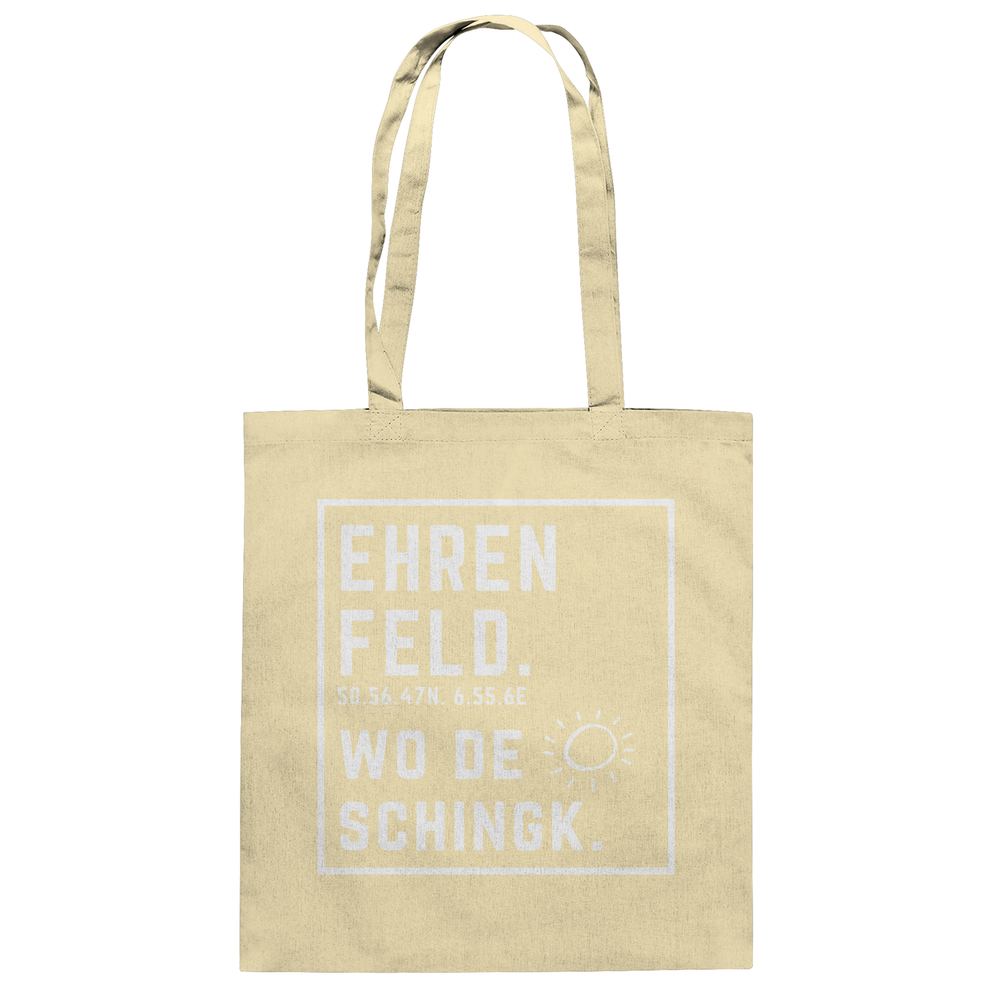 Wo de Sonn schingk - Ehrenfeld Druck - Baumwolltasche