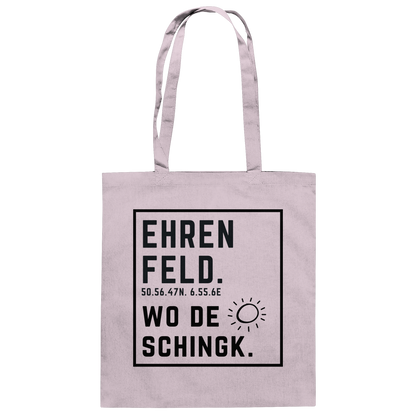 Wo de Sonn schingk - Ehrenfeld Druck  - Baumwolltasche
