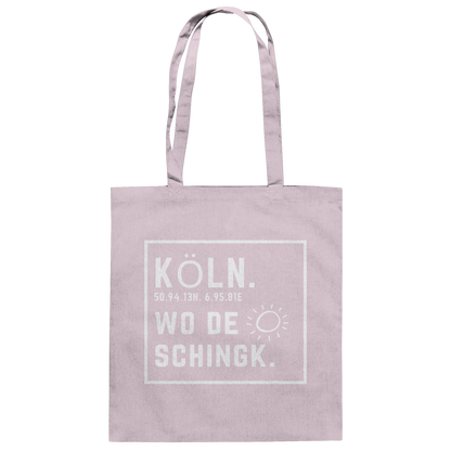 Wo de Sonn schingk - Köln Druck - Baumwolltasche