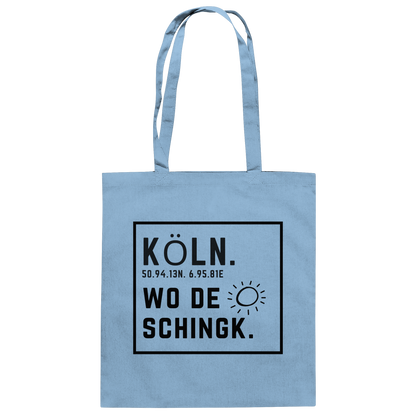 Wo de Sonn schingk - Köln Druck   - Baumwolltasche