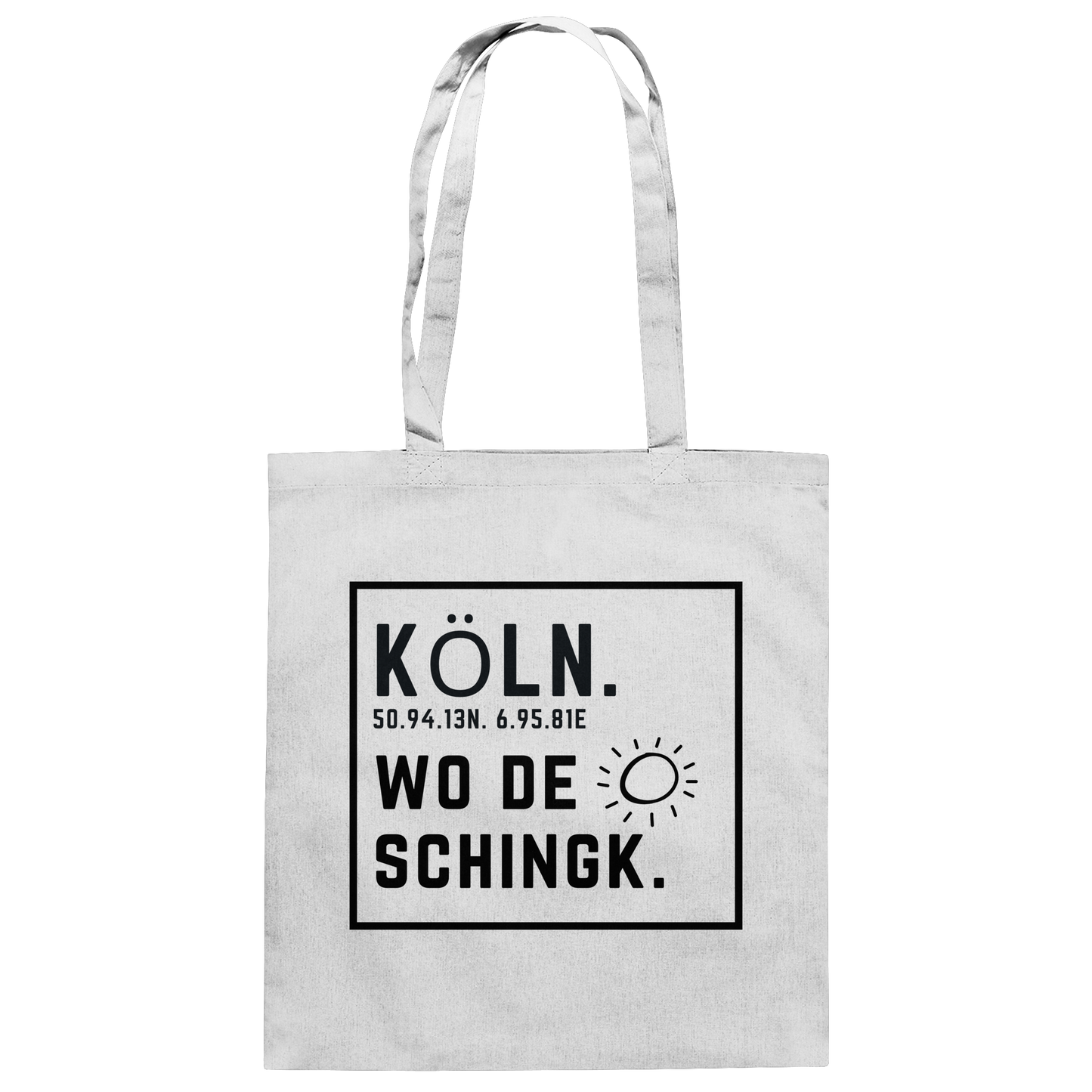 Wo de Sonn schingk - Köln Druck - Accessoires - Baumwolltasche