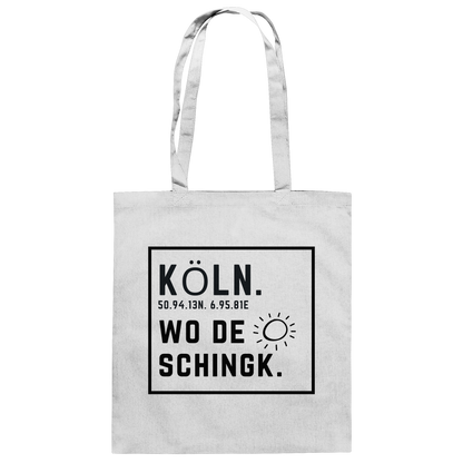Wo de Sonn schingk - Köln Druck - Accessoires - Baumwolltasche