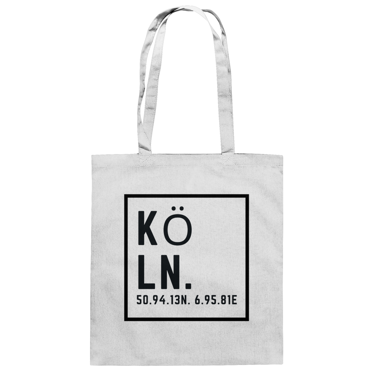 Köln Koordinaten (Druck) - Accessoires - Baumwolltasche