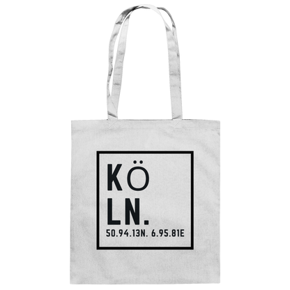 Köln Koordinaten (Druck) - Accessoires - Baumwolltasche